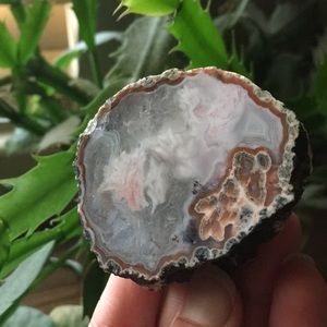 Agate geode slice